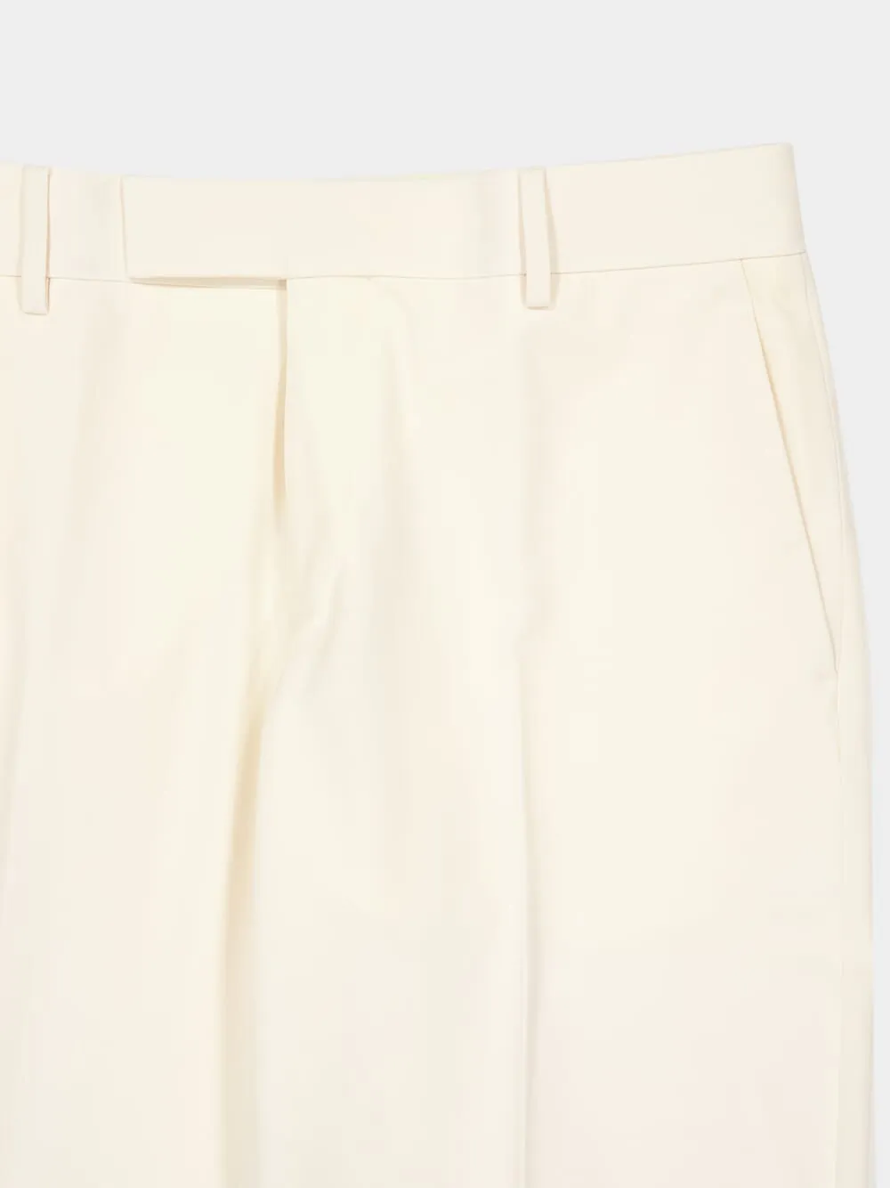 Beige Wool Gabardine Tailored Trousers sold by Fashion Clinic product image thumbnail 4