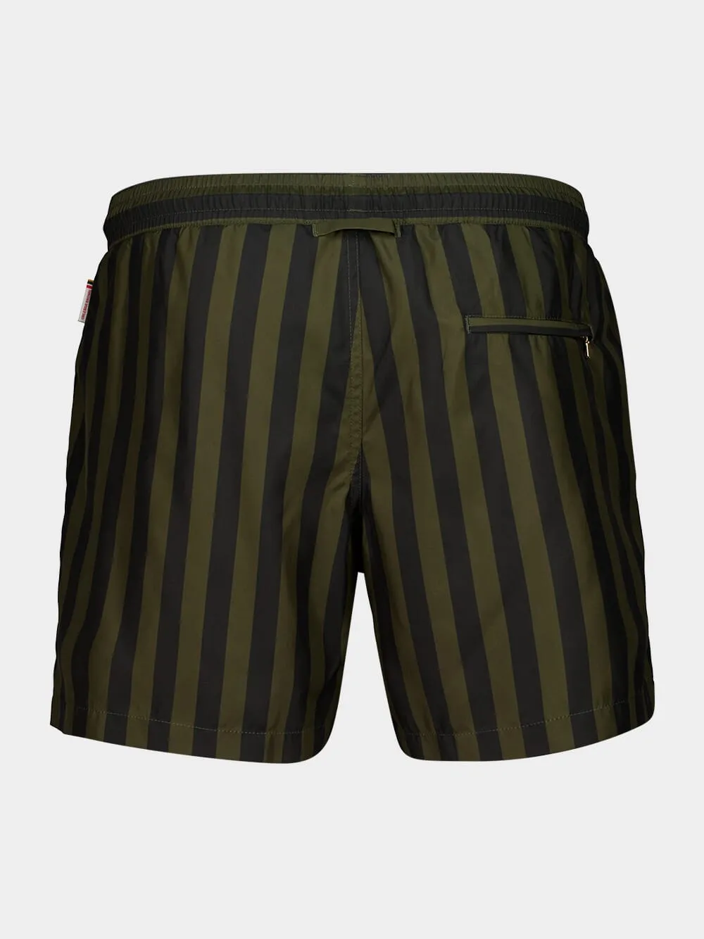 Bayleaf Green Stripe Boxer Swim Shorts sold by Fashion Clinic product image thumbnail 3