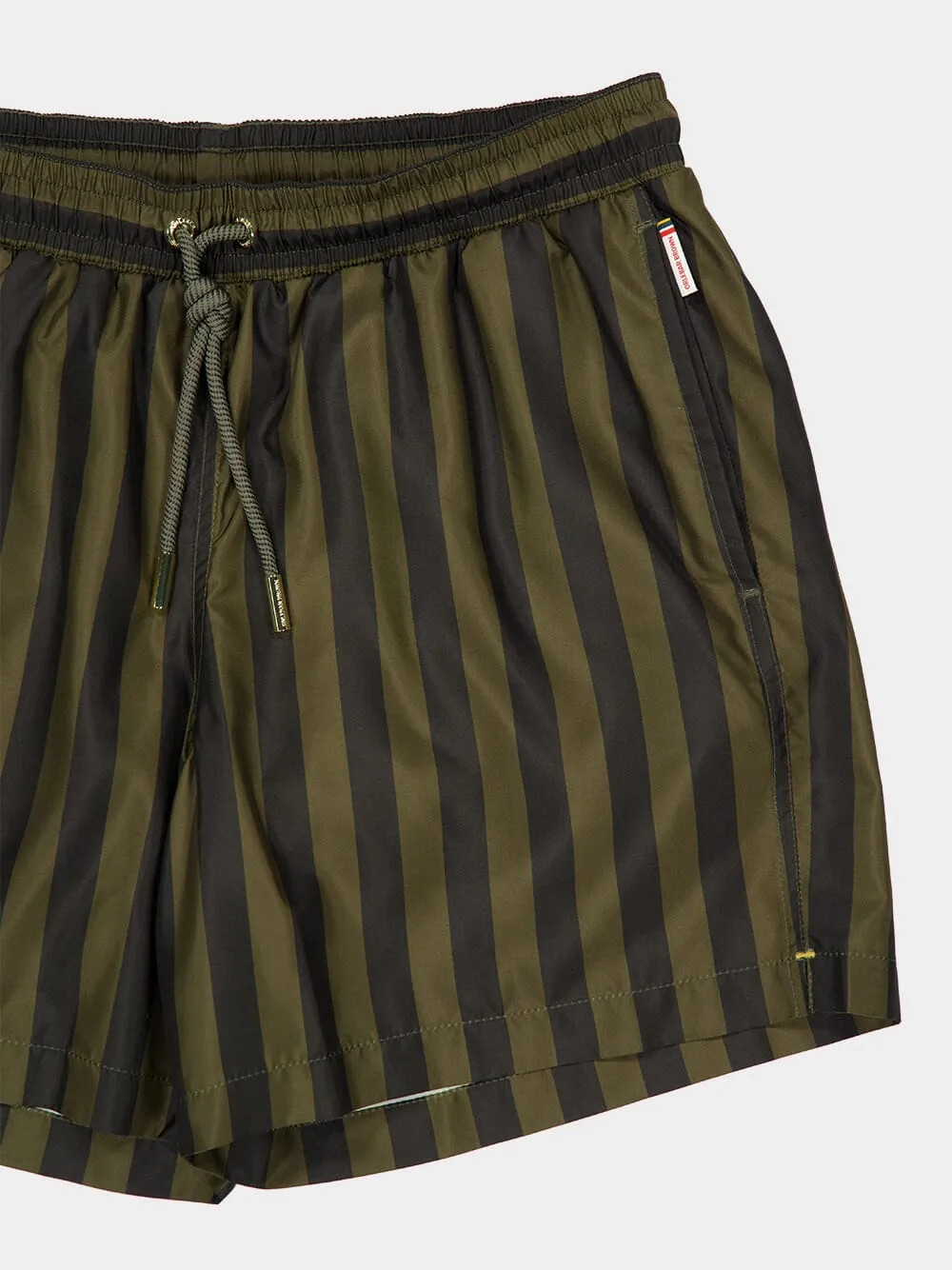Bayleaf Green Stripe Boxer Swim Shorts sold by Fashion Clinic product image thumbnail 5