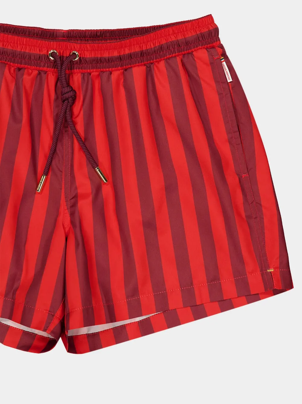 Vermillion Red Stripe Jack Swim Shorts sold by Fashion Clinic product image thumbnail 5