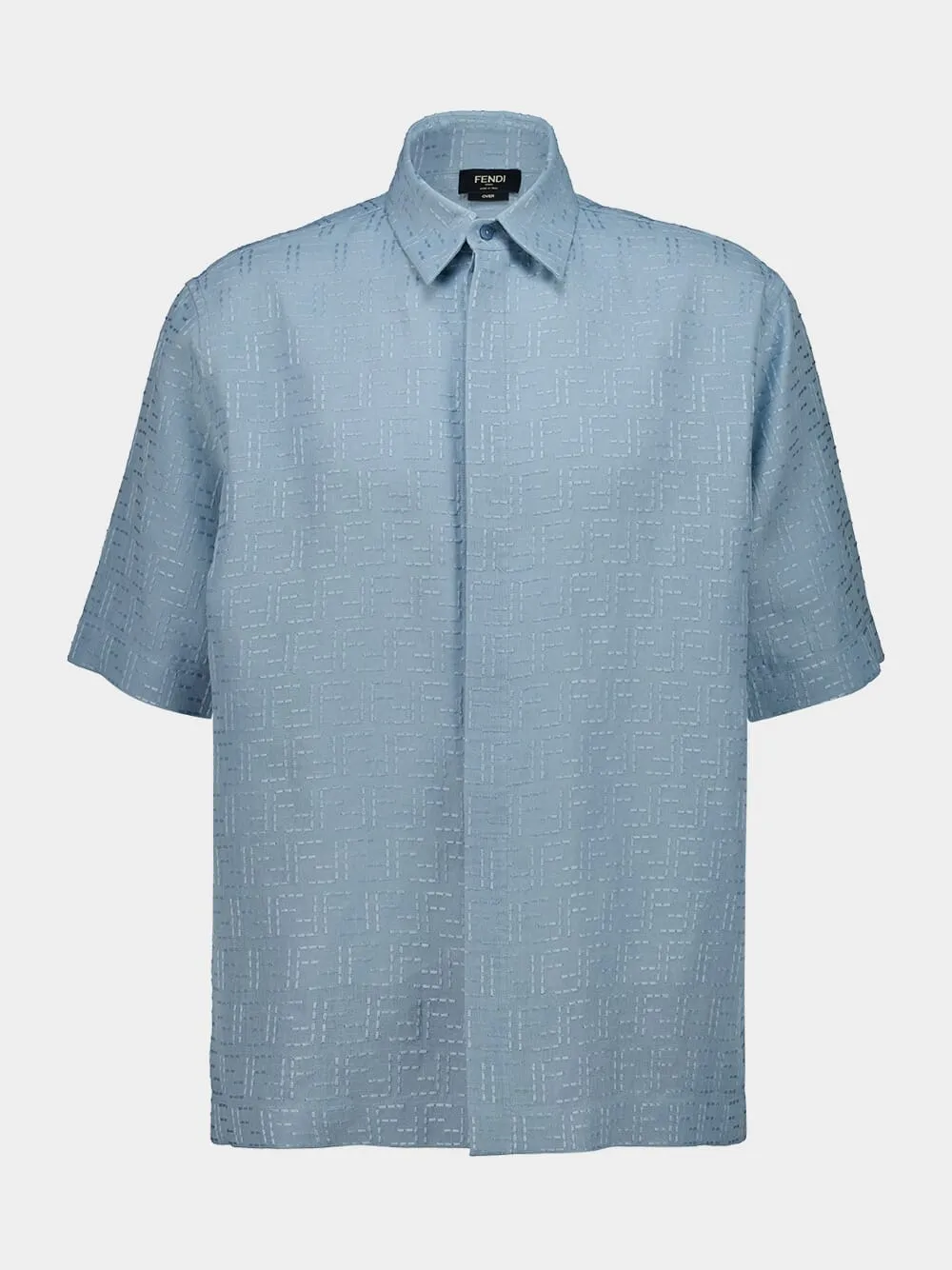 Light Blue FF Jacquard Shirt sold by Fashion Clinic
