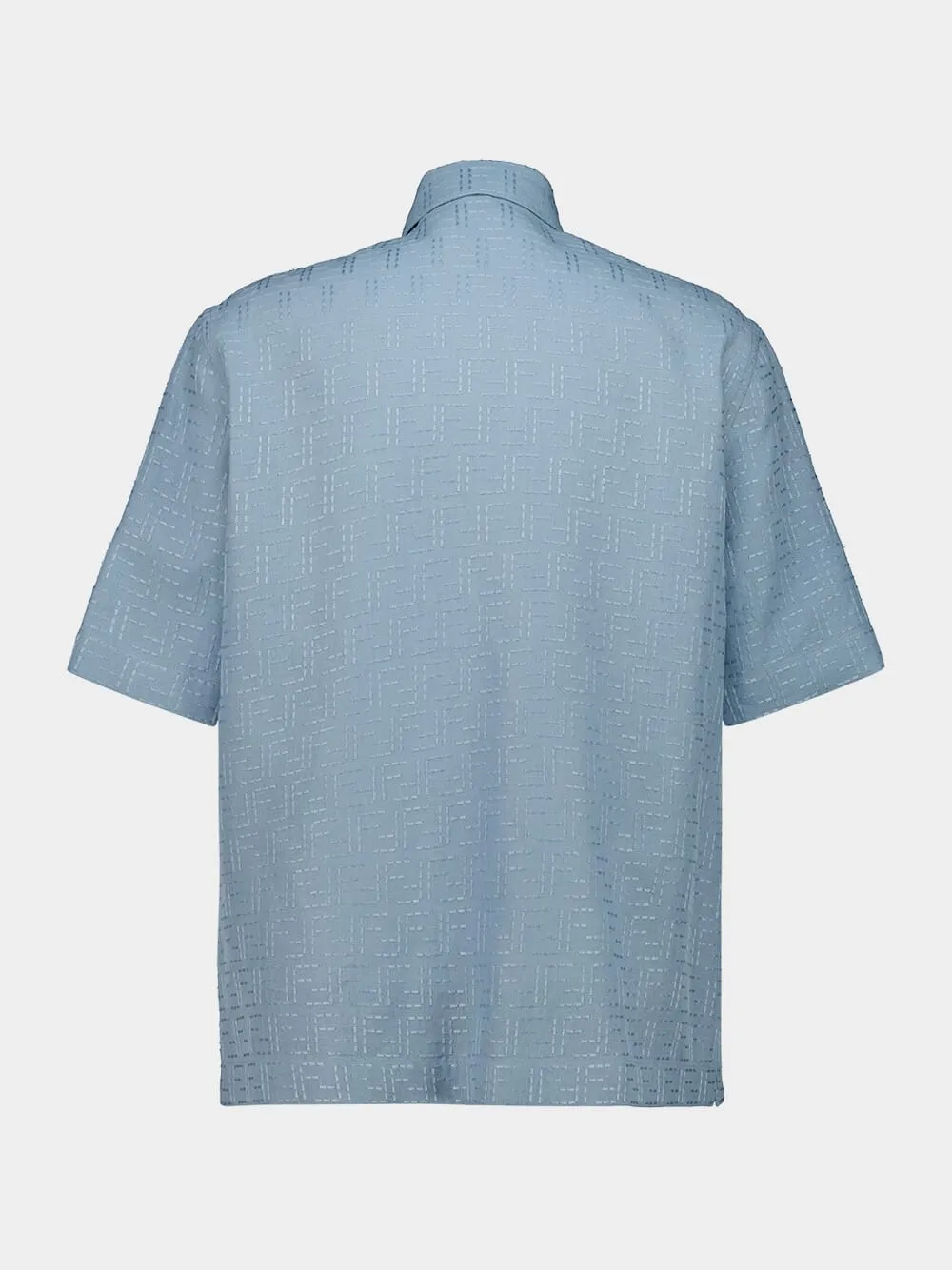 Light Blue FF Jacquard Shirt sold by Fashion Clinic product image thumbnail 2