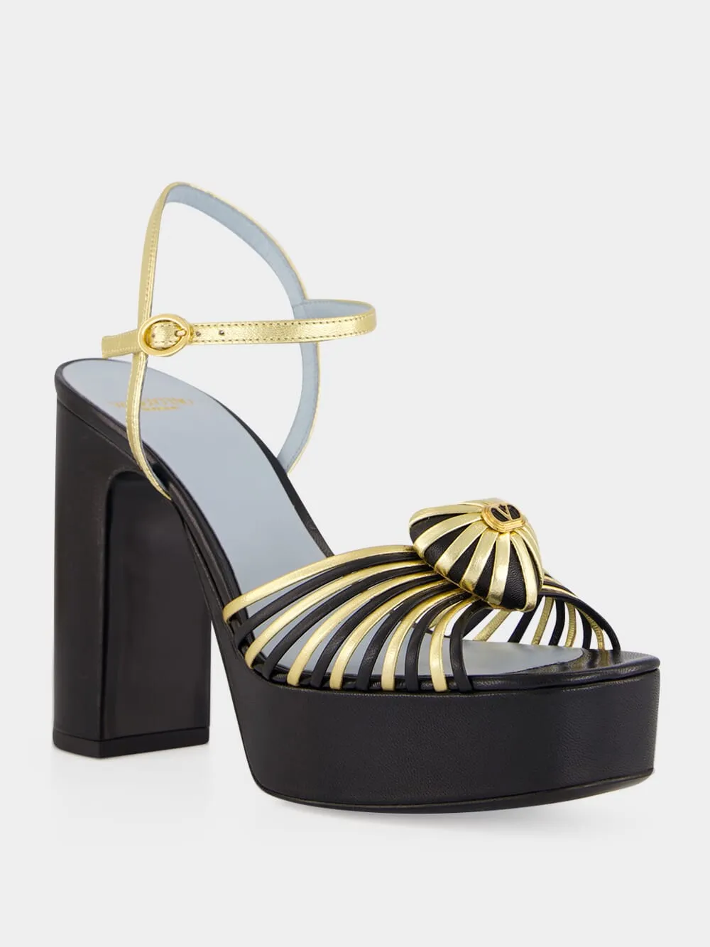 Black and Gold Coeur Royal 115 Sandals sold by Fashion Clinic product image thumbnail 2