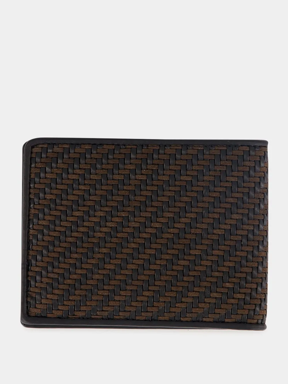 Brown and Black Woven Wallet sold by Fashion Clinic product image thumbnail 2