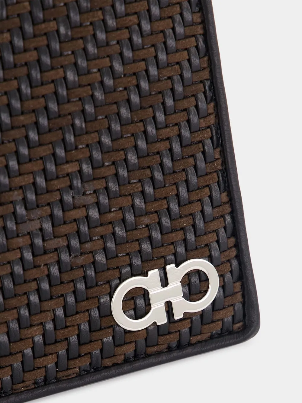 Brown and Black Woven Wallet sold by Fashion Clinic product image thumbnail 3