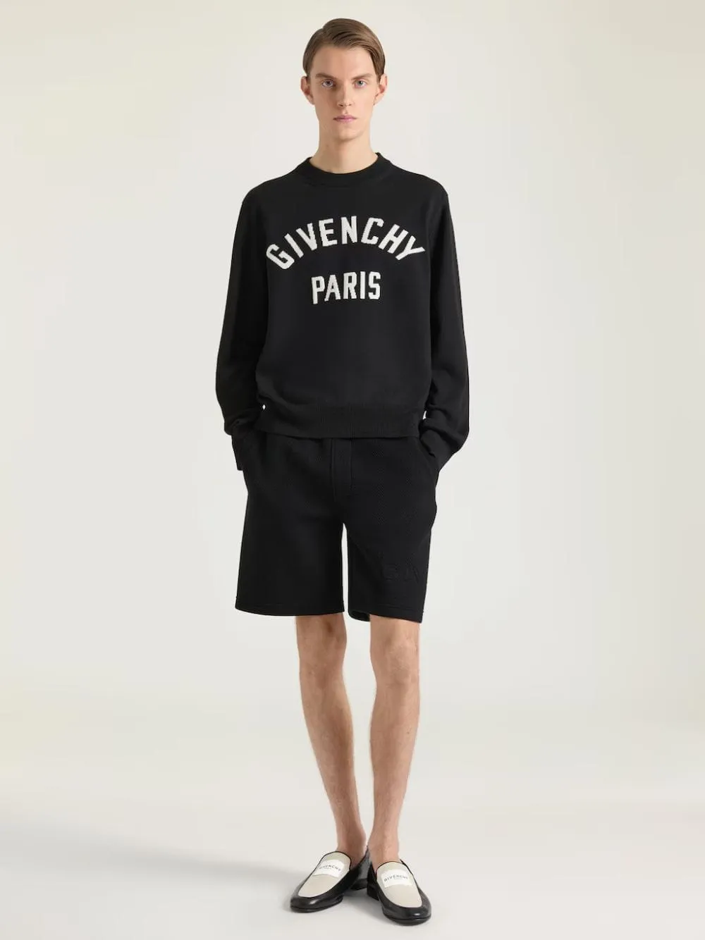 Black Couture Seam Logo Knit Sweater sold by Fashion Clinic product image thumbnail 2