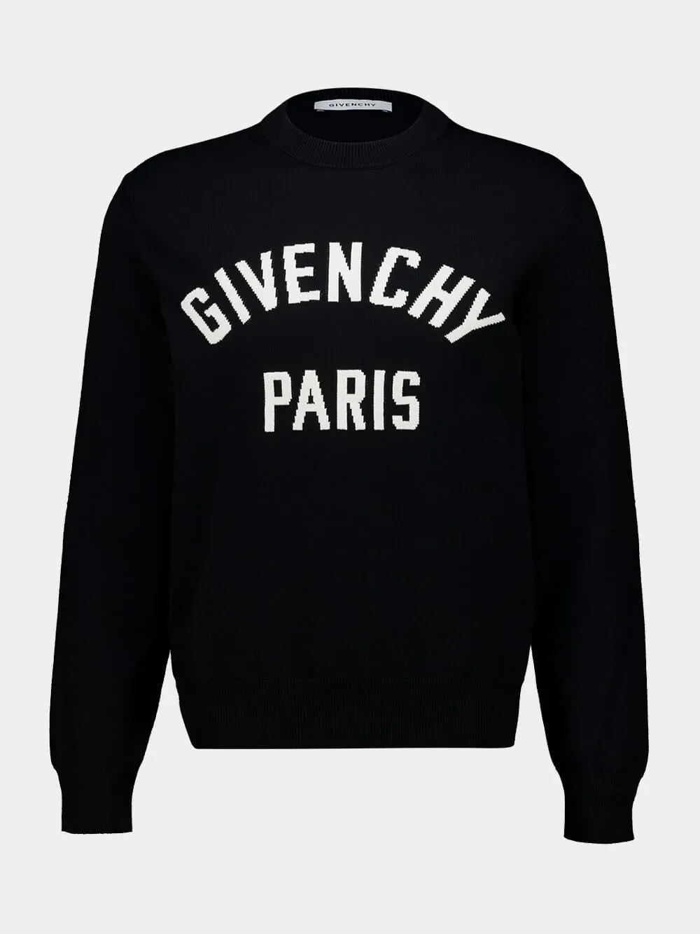 Black Couture Seam Logo Knit Sweater sold by Fashion Clinic