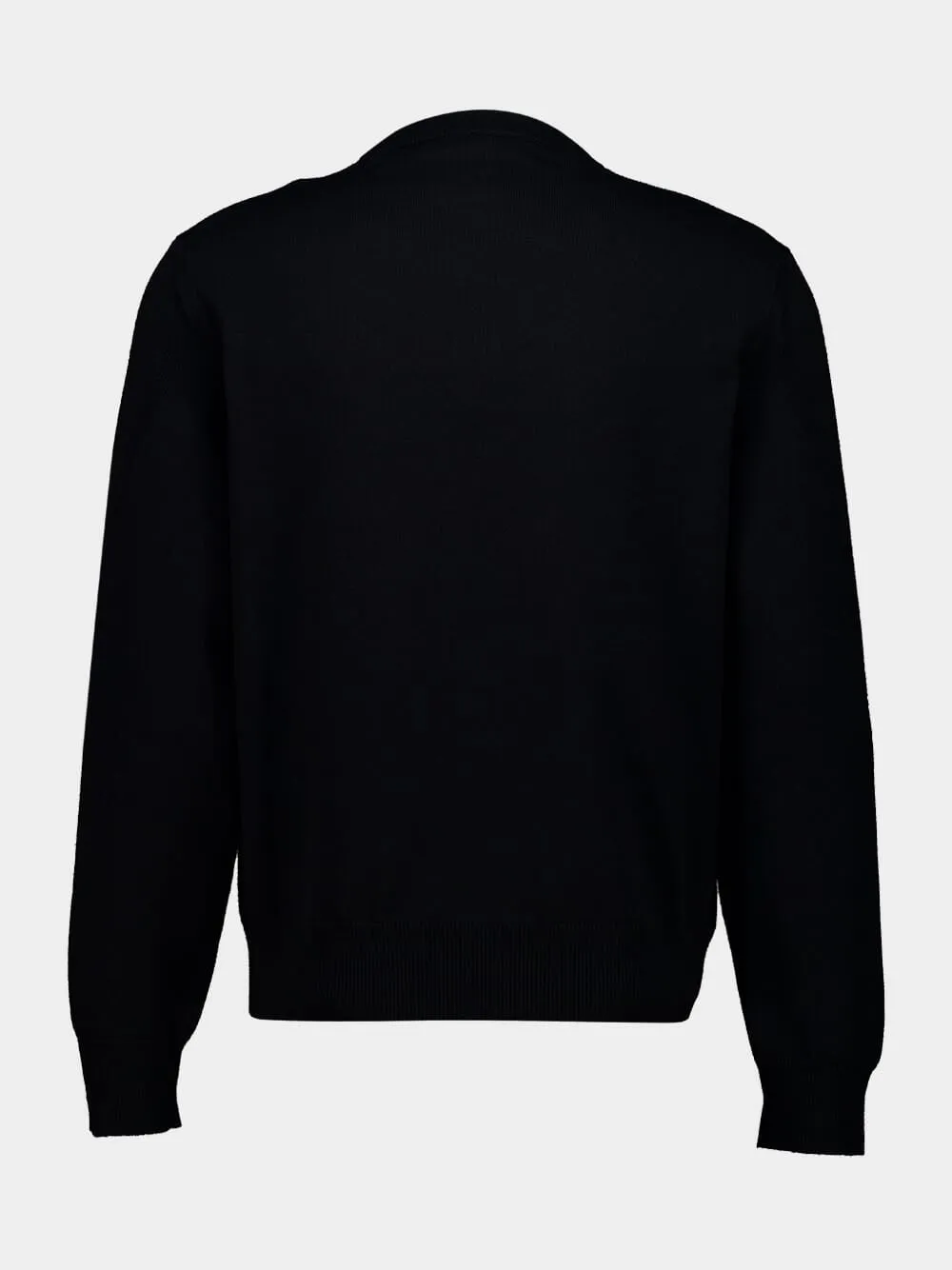 Black Couture Seam Logo Knit Sweater sold by Fashion Clinic product image thumbnail 3