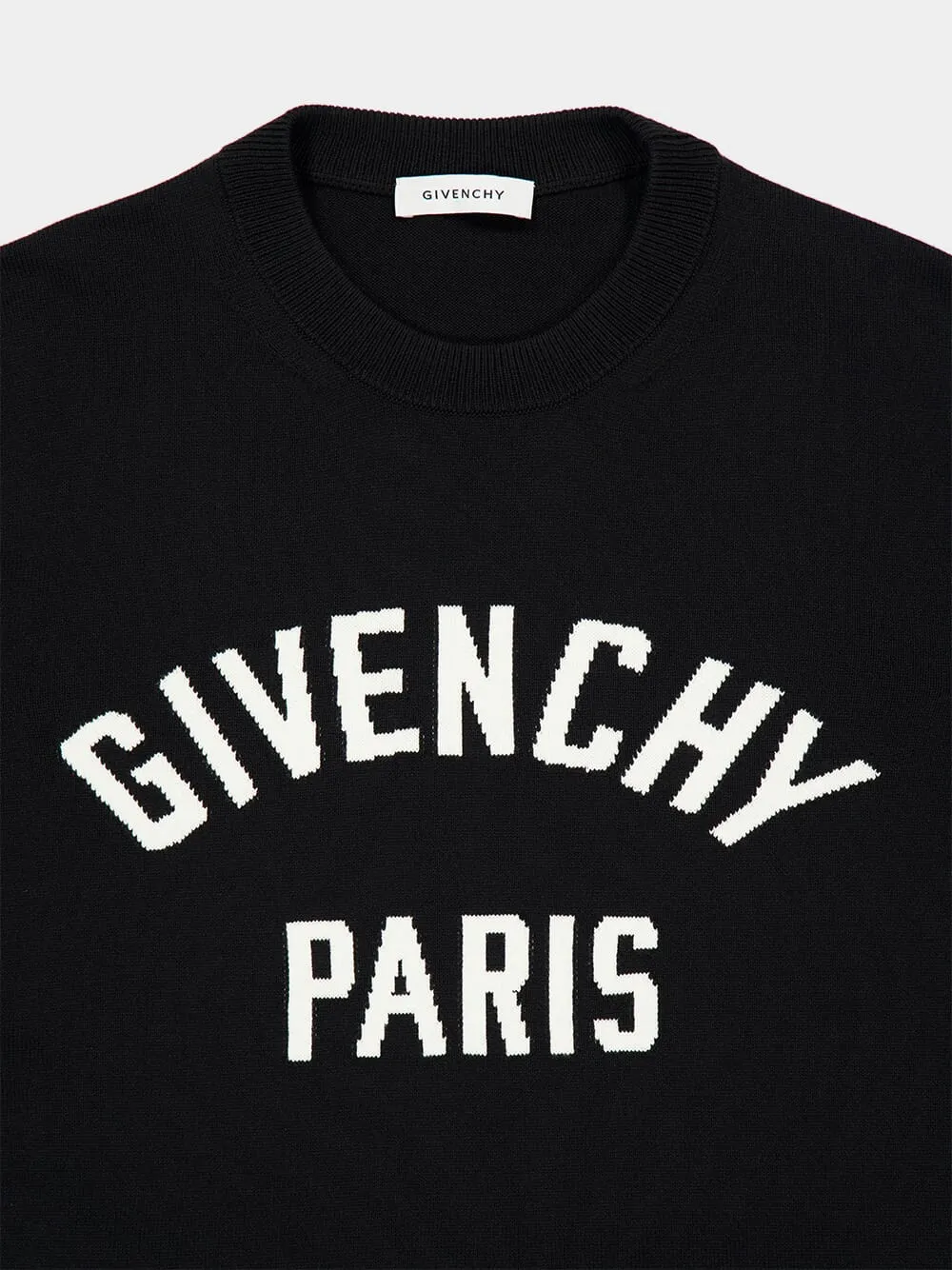 Black Couture Seam Logo Knit Sweater sold by Fashion Clinic product image thumbnail 4