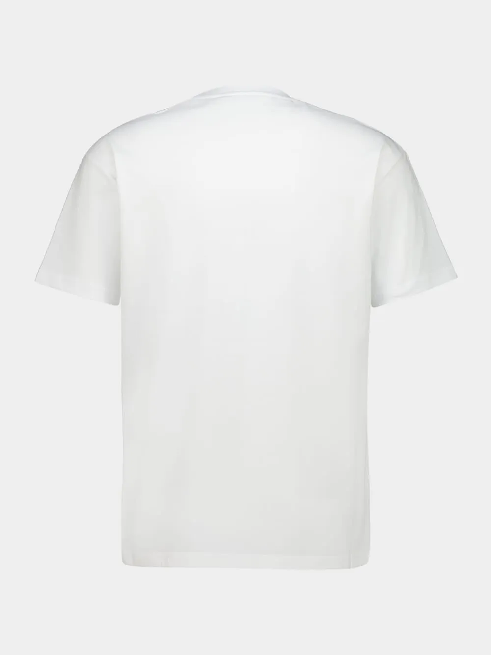 White and Blue Logo Embroidered T-Shirt sold by Fashion Clinic product image thumbnail 3
