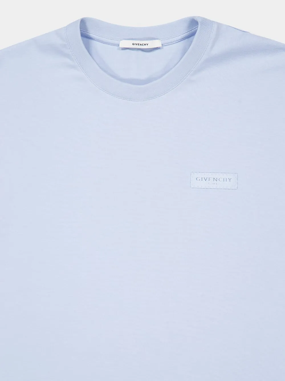 Light Blue Logo Grosgrain T-Shirt sold by Fashion Clinic product image thumbnail 4