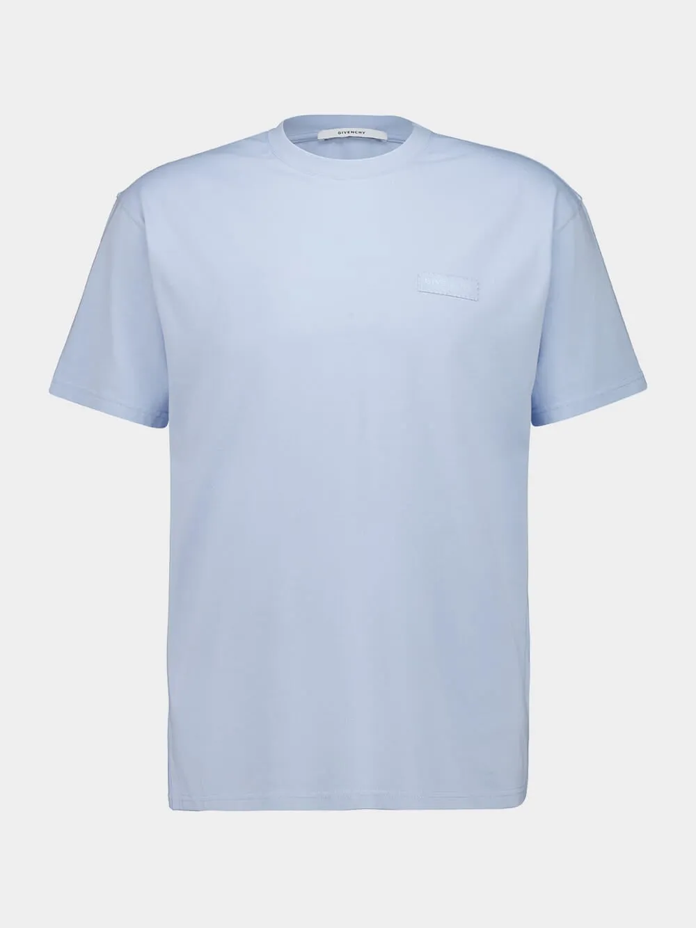 Light Blue Logo Grosgrain T-Shirt sold by Fashion Clinic