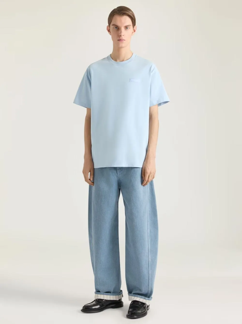 Light Blue Logo Grosgrain T-Shirt sold by Fashion Clinic product image thumbnail 2