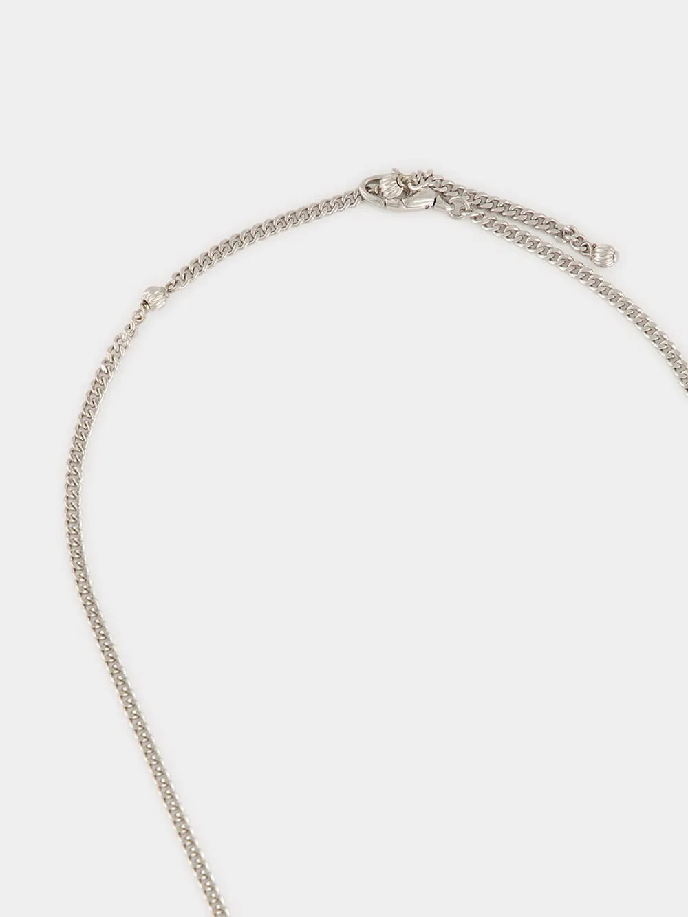 Silver VLogo Signature Necklace sold by Fashion Clinic product image thumbnail 4
