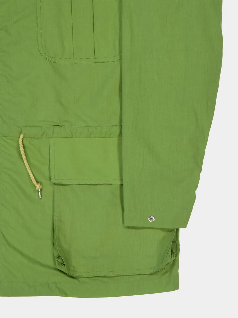 Dusty Green Cotton Hooded Blouson sold by Fashion Clinic product image thumbnail 4