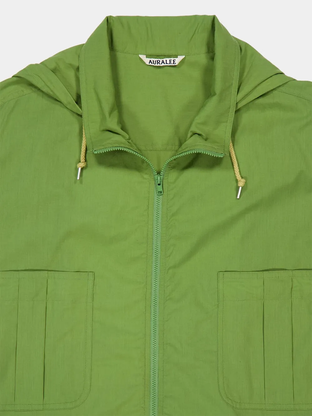 Dusty Green Cotton Hooded Blouson sold by Fashion Clinic product image thumbnail 3
