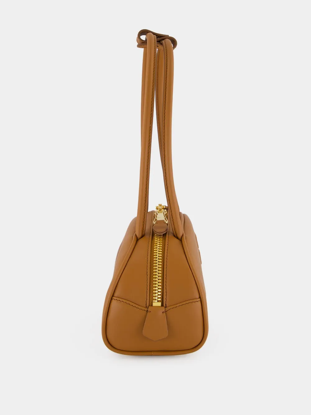 Cognac Brown Beau Small Leather Bag sold by Fashion Clinic product image thumbnail 5