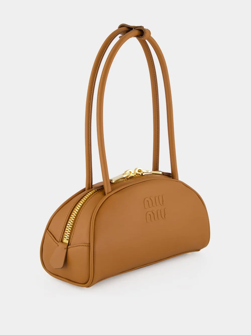 Cognac Brown Beau Small Leather Bag sold by Fashion Clinic product image thumbnail 3