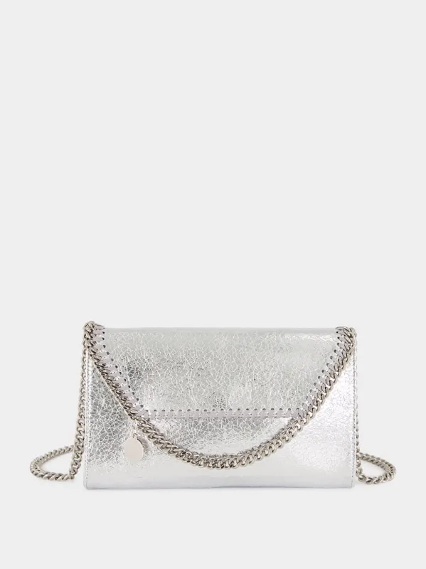 Silver Falabella Metallic Crossbody Bag made by Stella McCartney