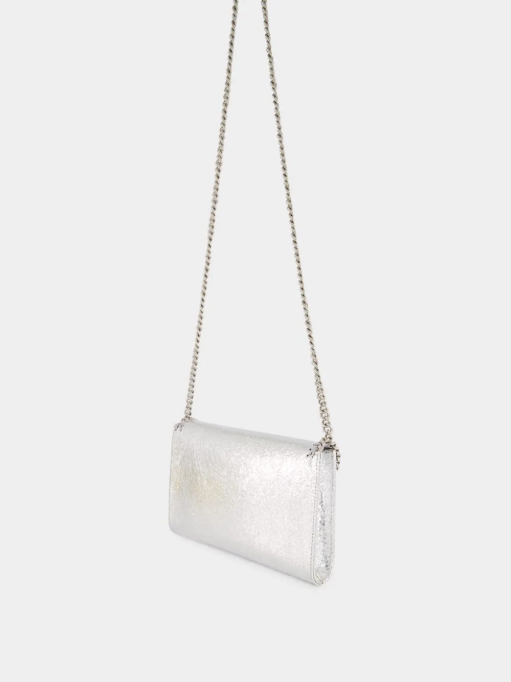 Silver Falabella Metallic Crossbody Bag sold by Fashion Clinic product image thumbnail 5