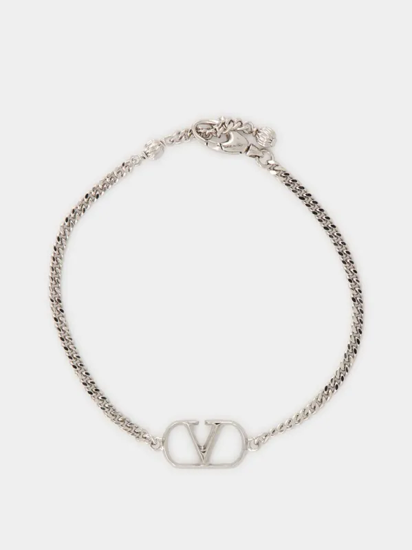 Silver VLogo Signature Bracelet made by Valentino Garavani
