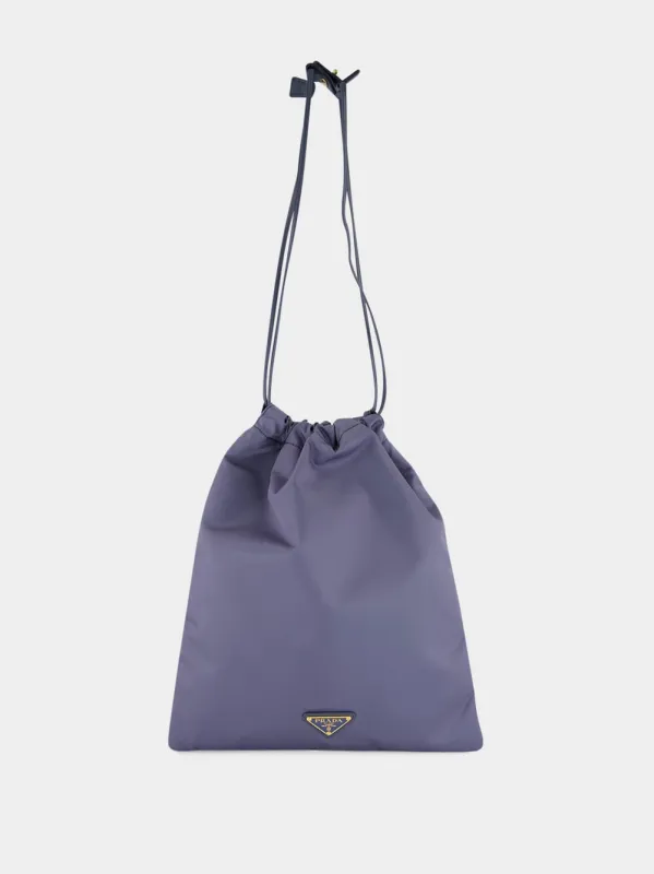 Lilac Wish Re-Nylon Drawstring Pouch made by Prada