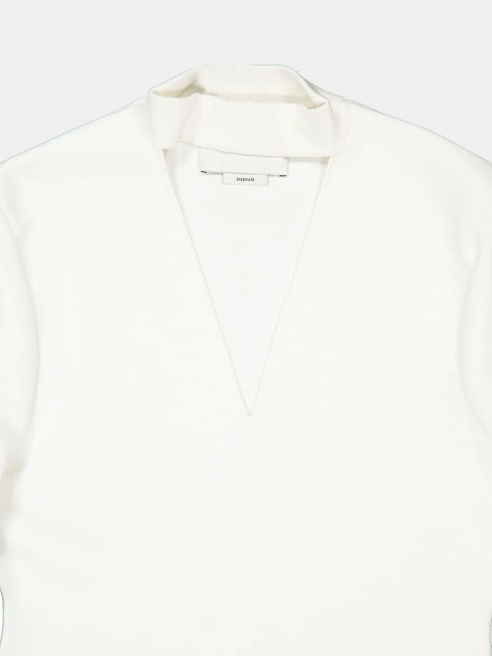 Cream Belted Blouson Knit Midi Dress sold by Fashion Clinic product image thumbnail 5