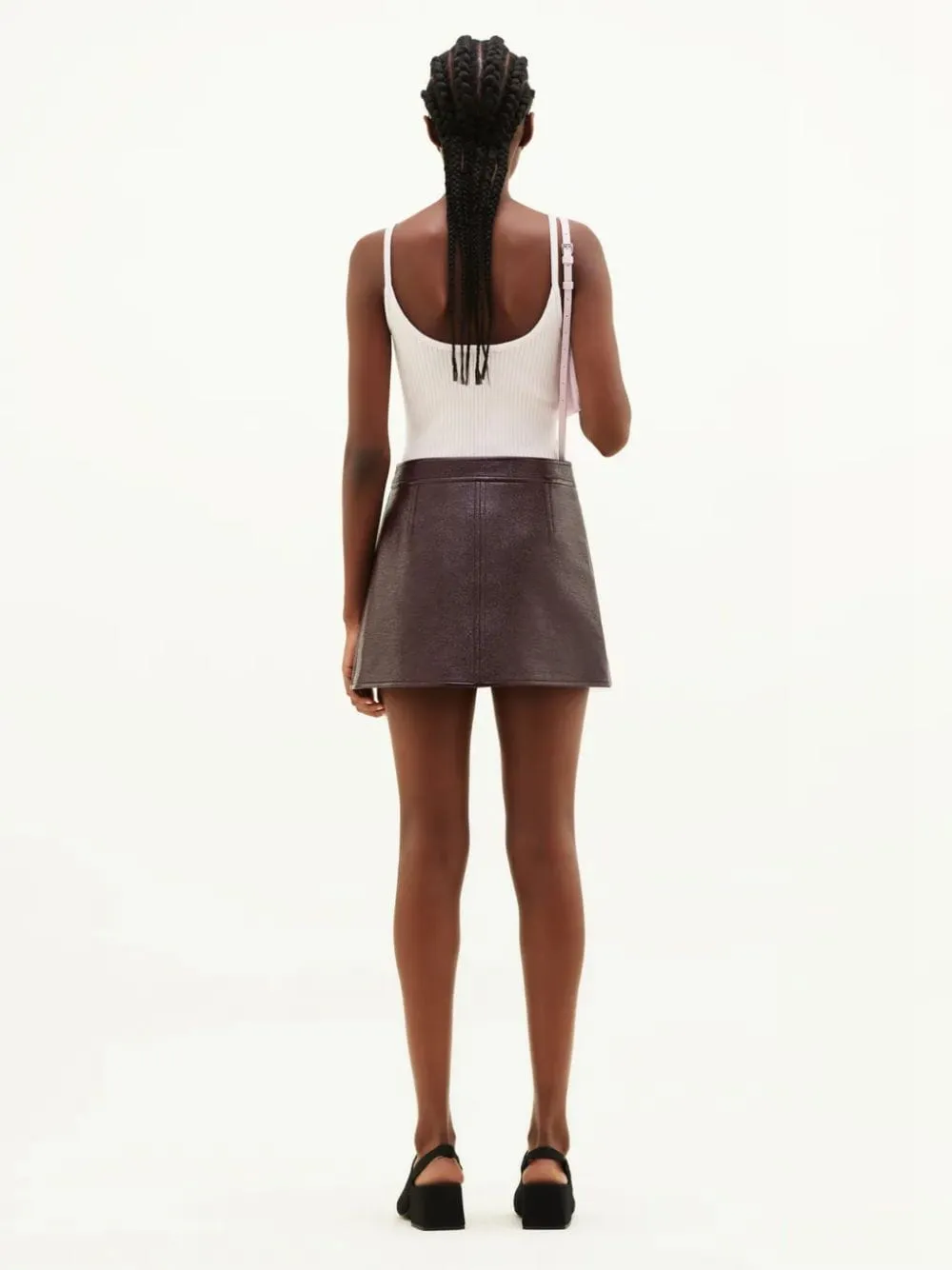 White Rib Knit Reedition Tank Top sold by Fashion Clinic product image thumbnail 4