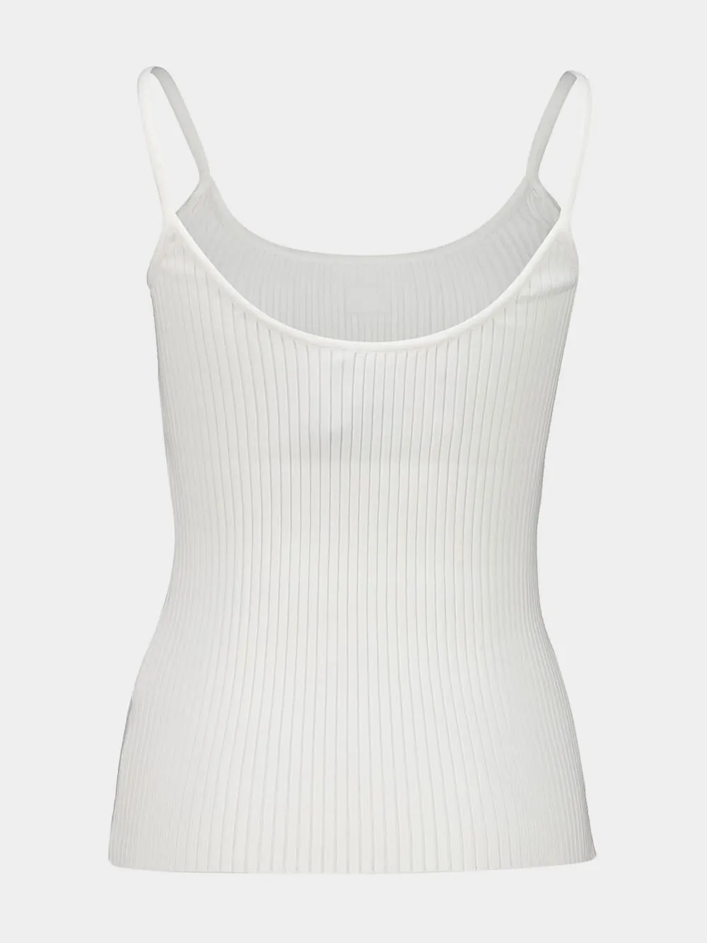 White Rib Knit Reedition Tank Top sold by Fashion Clinic product image thumbnail 3
