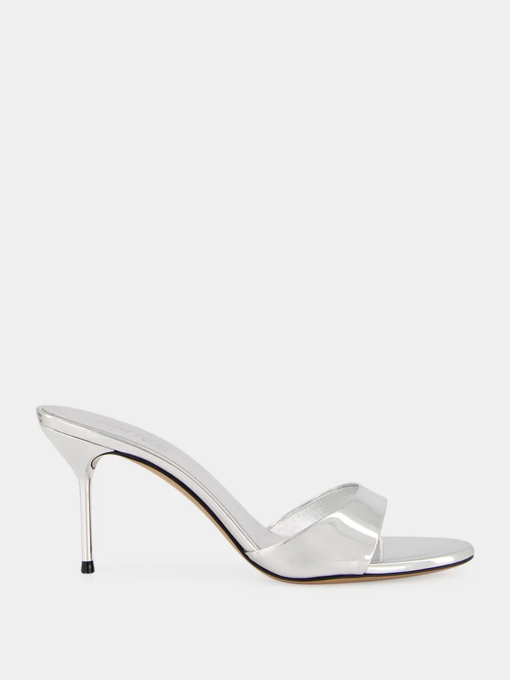 Silver Lidia 70 Mule sold by Fashion Clinic
