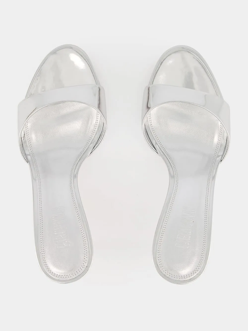 Silver Lidia 70 Mule sold by Fashion Clinic product image thumbnail 4