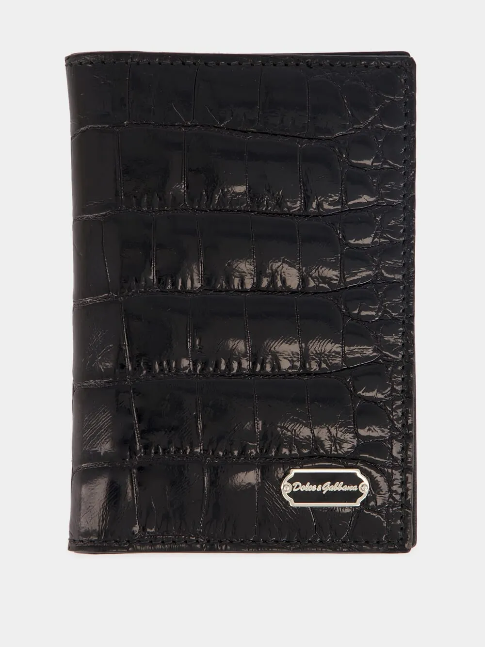 Black Alligator Leather Wallet sold by Fashion Clinic