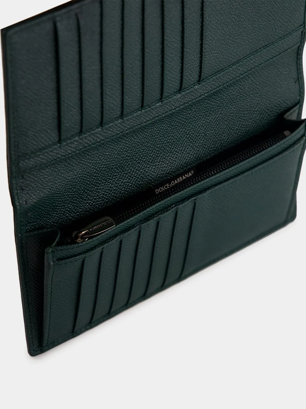 Dark Green Crocodile Continental Wallet sold by Fashion Clinic product image thumbnail 4