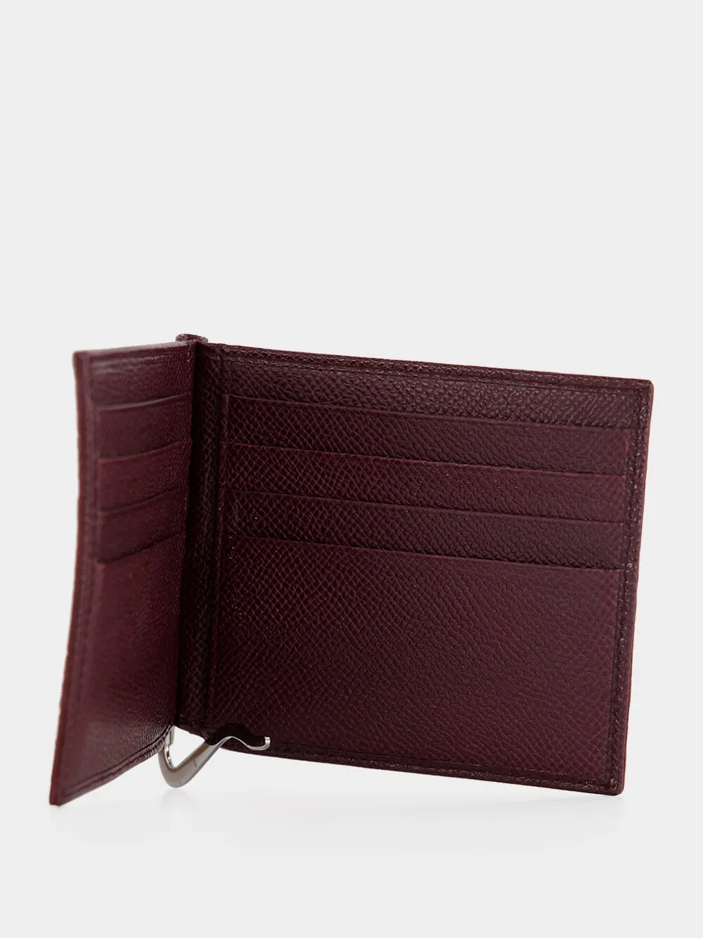 Burgundy Caiman Leather Bifold Wallet sold by Fashion Clinic product image thumbnail 2