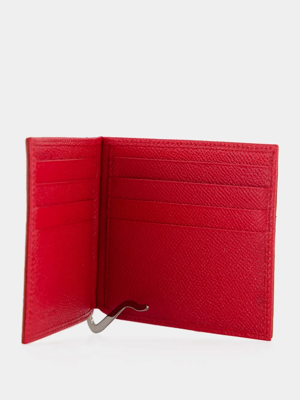 Bordeaux Caiman Leather Bifold Wallet sold by Fashion Clinic product image thumbnail 2
