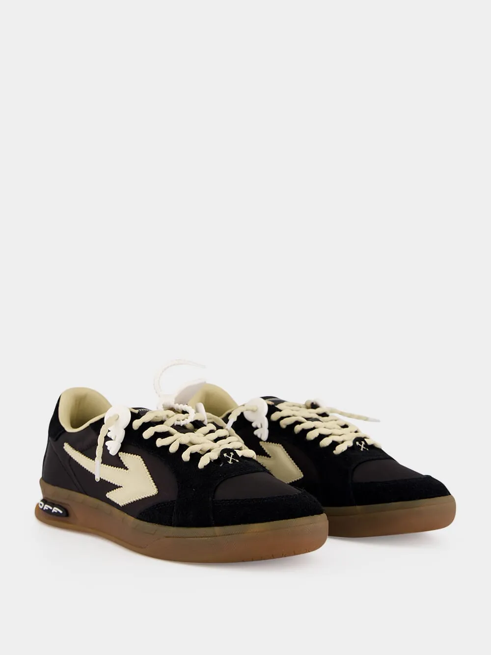 Black and Beige End Of Play Sneakers sold by Fashion Clinic product image thumbnail 3