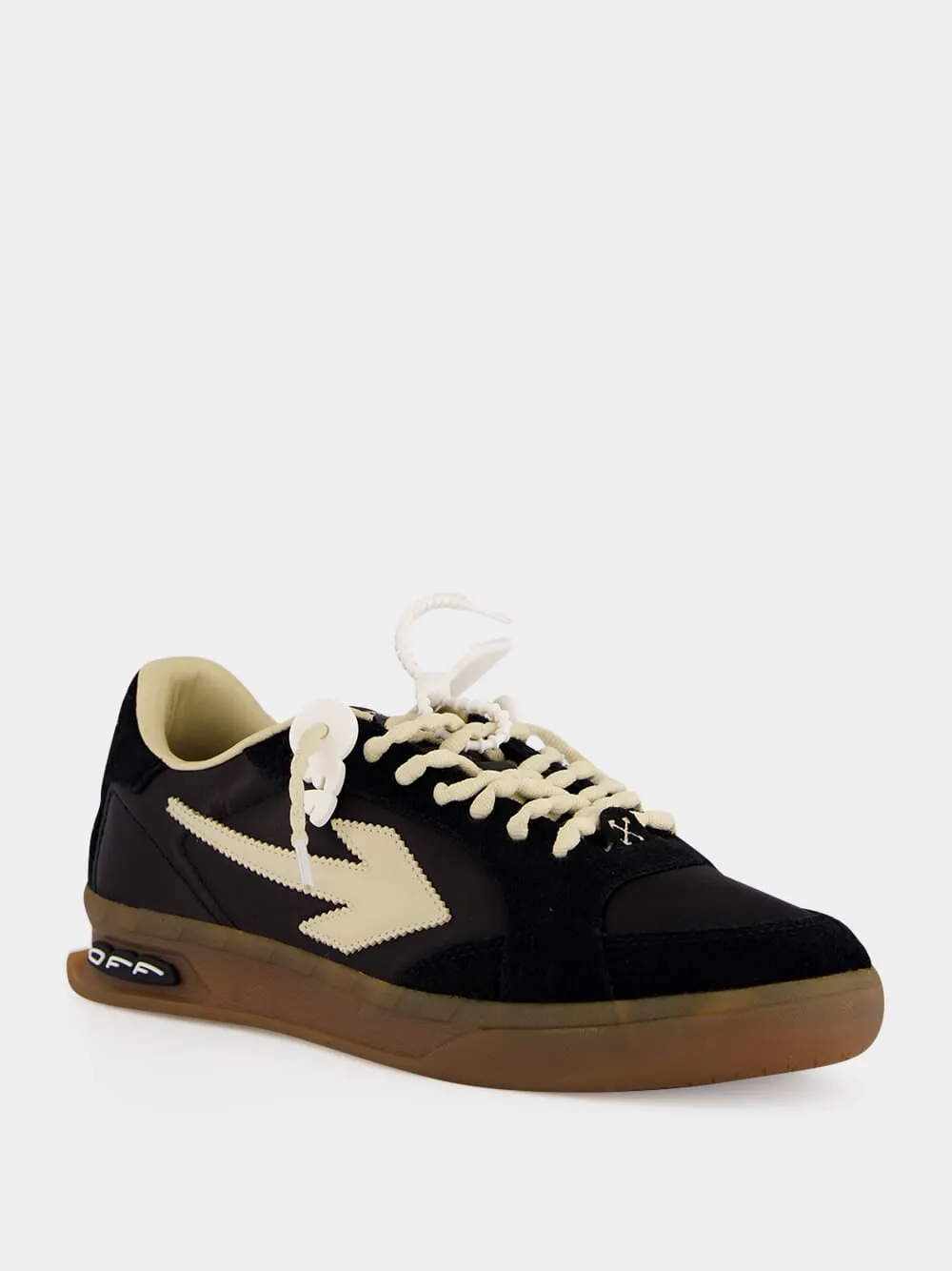 Black and Beige End Of Play Sneakers sold by Fashion Clinic product image thumbnail 2