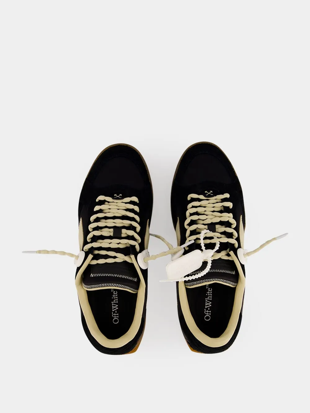 Black and Beige End Of Play Sneakers sold by Fashion Clinic product image thumbnail 4