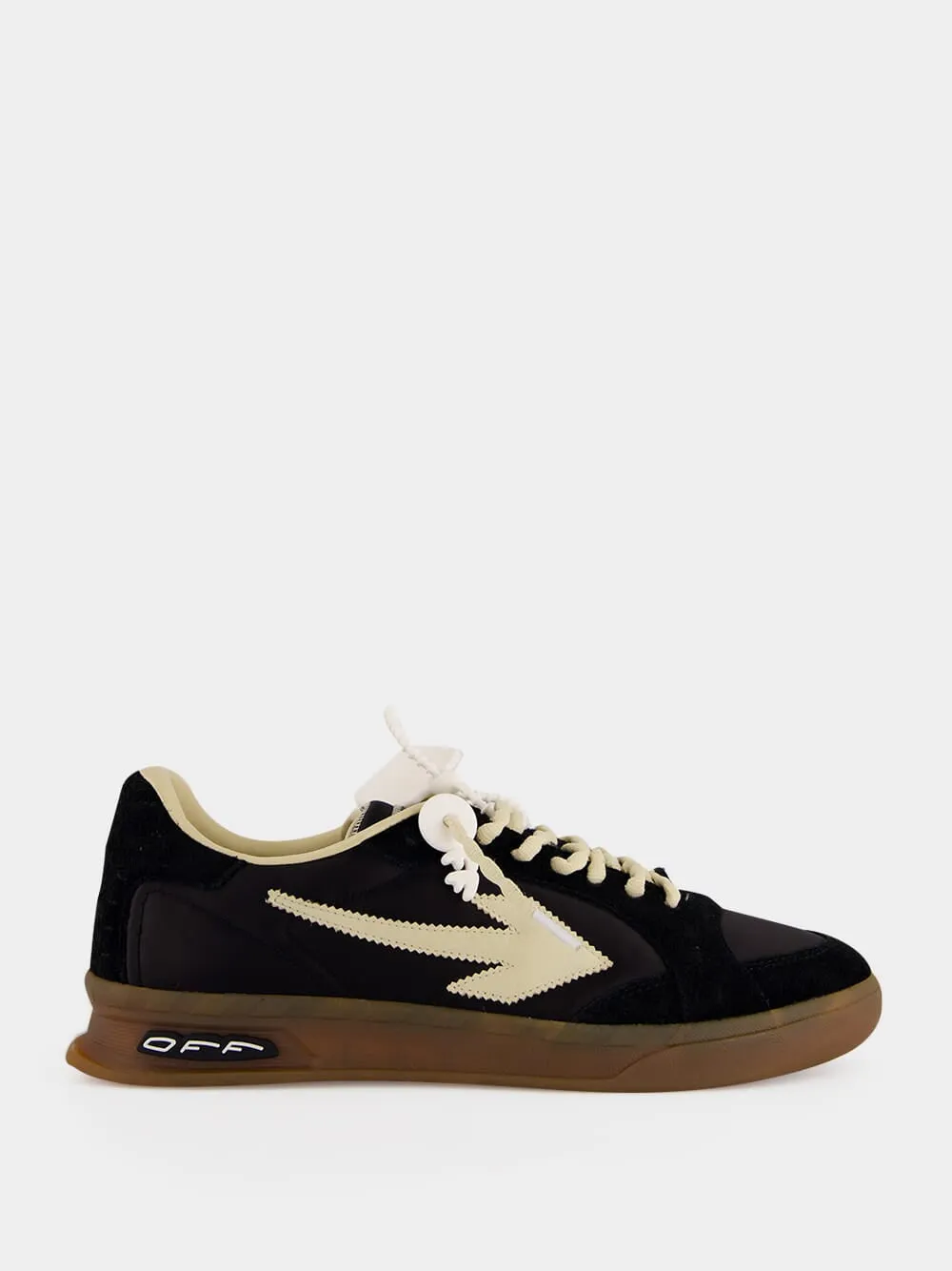 Black and Beige End Of Play Sneakers sold by Fashion Clinic