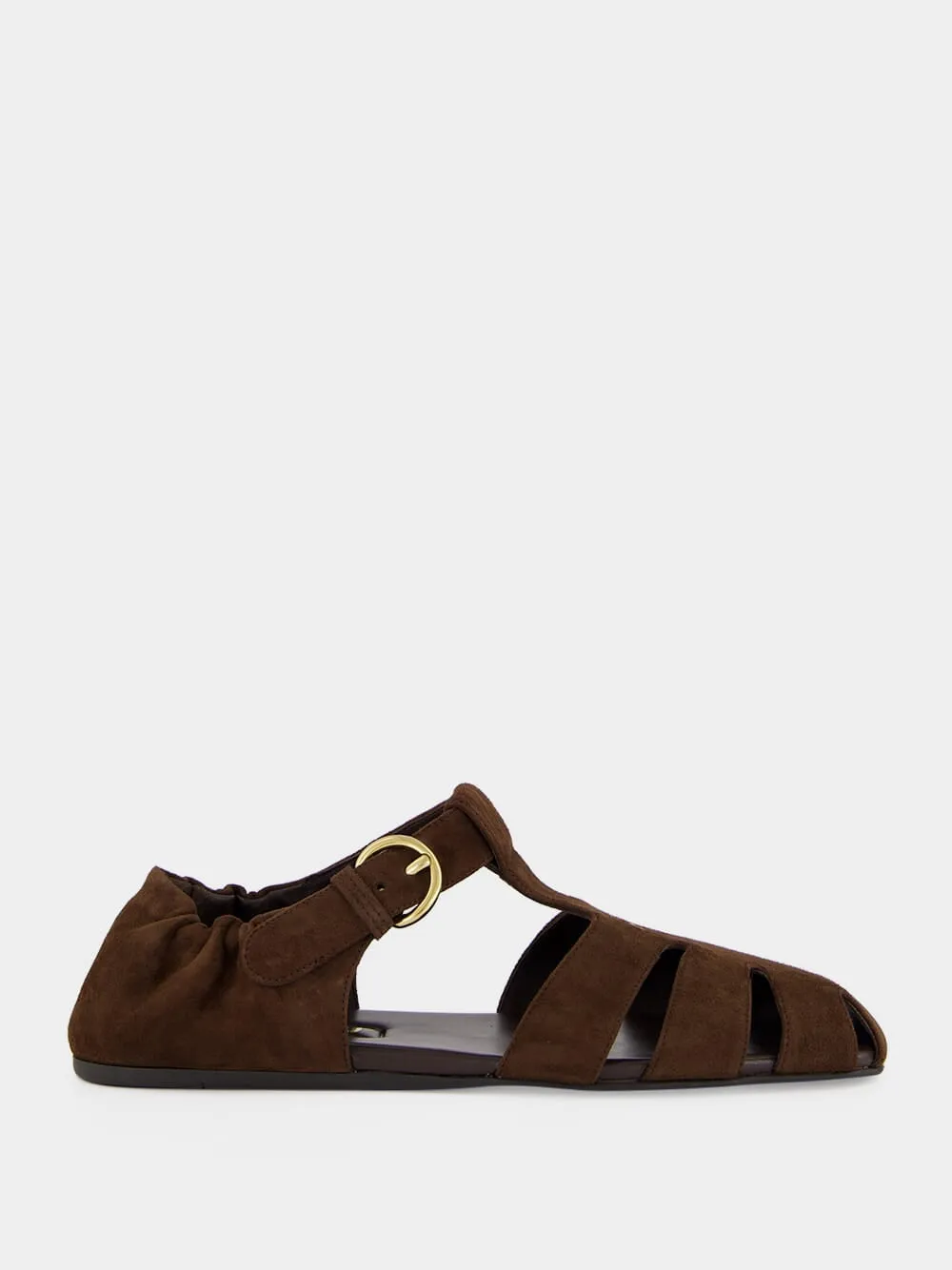 Brown Suede Fisherman Sandals sold by Fashion Clinic