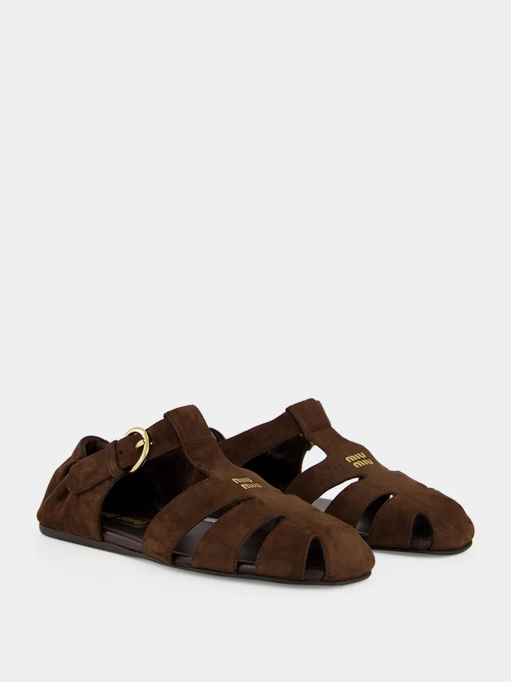 Brown Suede Fisherman Sandals sold by Fashion Clinic product image thumbnail 3