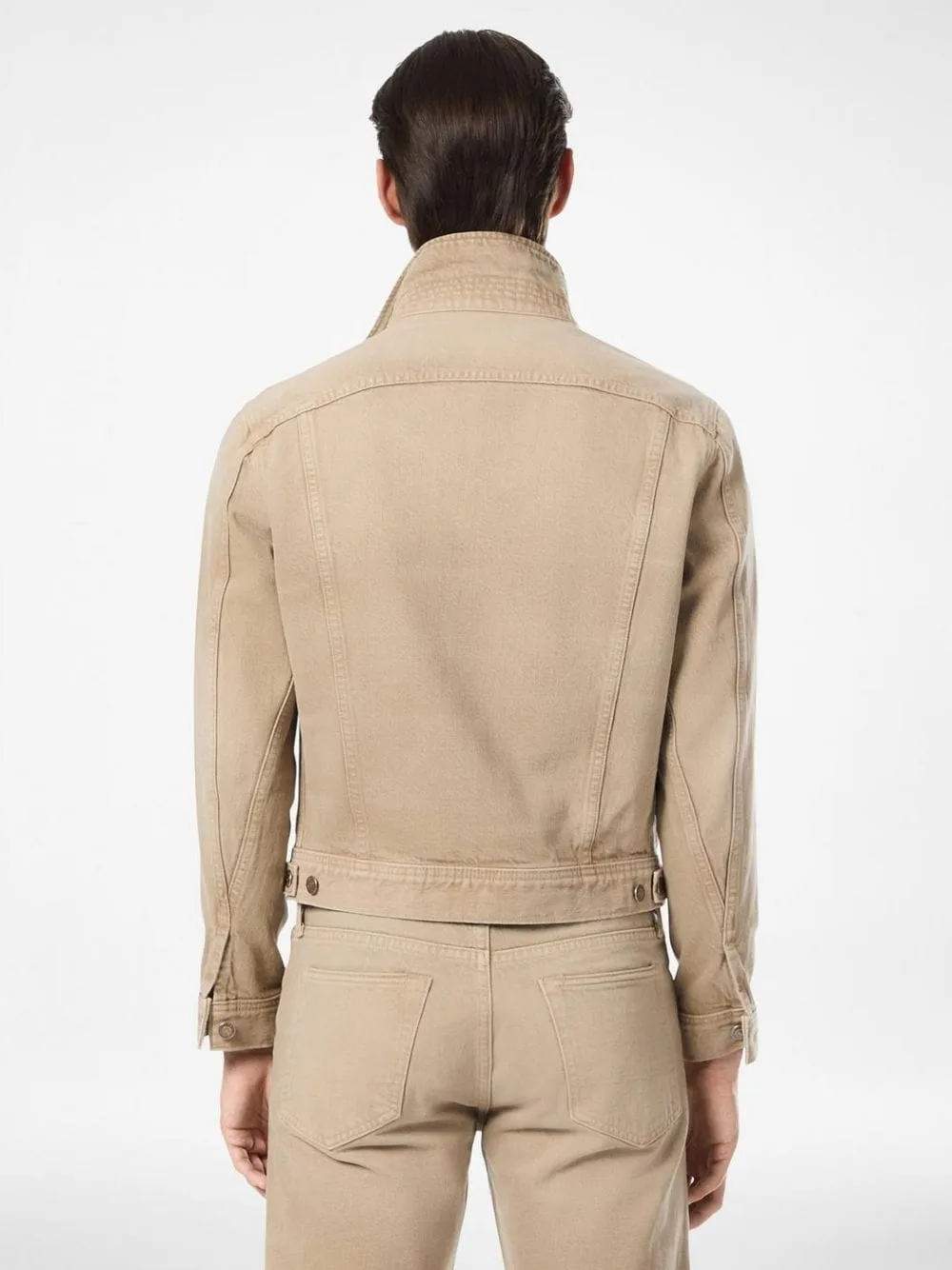 Washed Sand Icon Denim Jacket sold by Fashion Clinic product image thumbnail 3