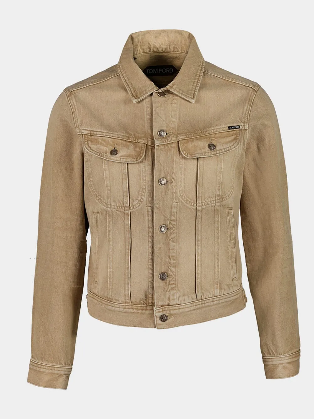 Washed Sand Icon Denim Jacket sold by Fashion Clinic product image thumbnail 2