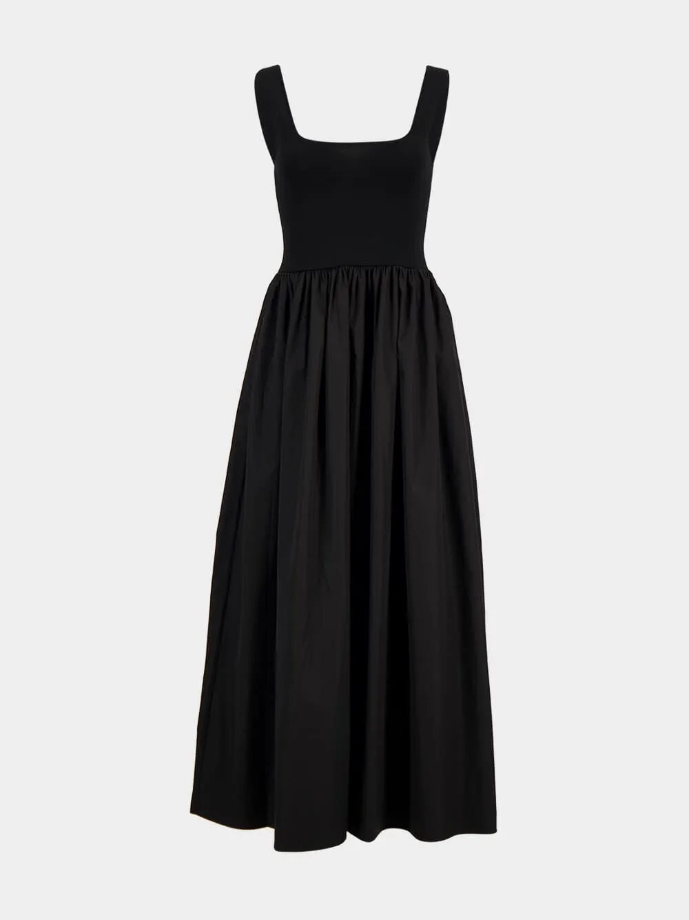 Black Knit and Cotton Dress sold by Fashion Clinic product image thumbnail 2