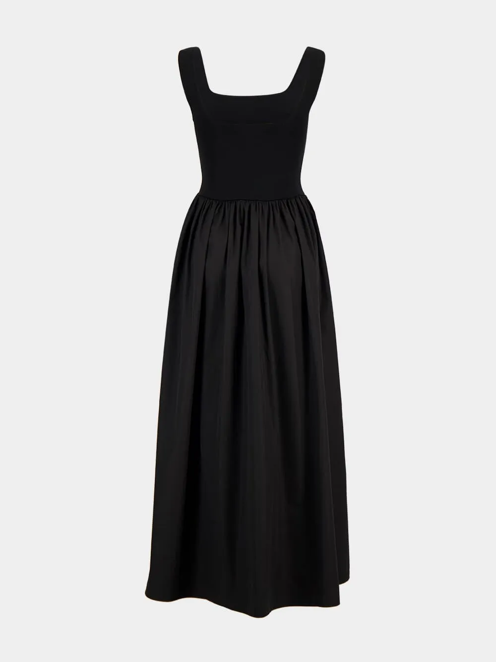Black Knit and Cotton Dress sold by Fashion Clinic product image thumbnail 4