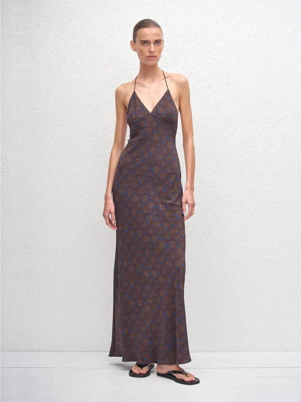Marrakesh Low Back Halter Dress sold by Fashion Clinic