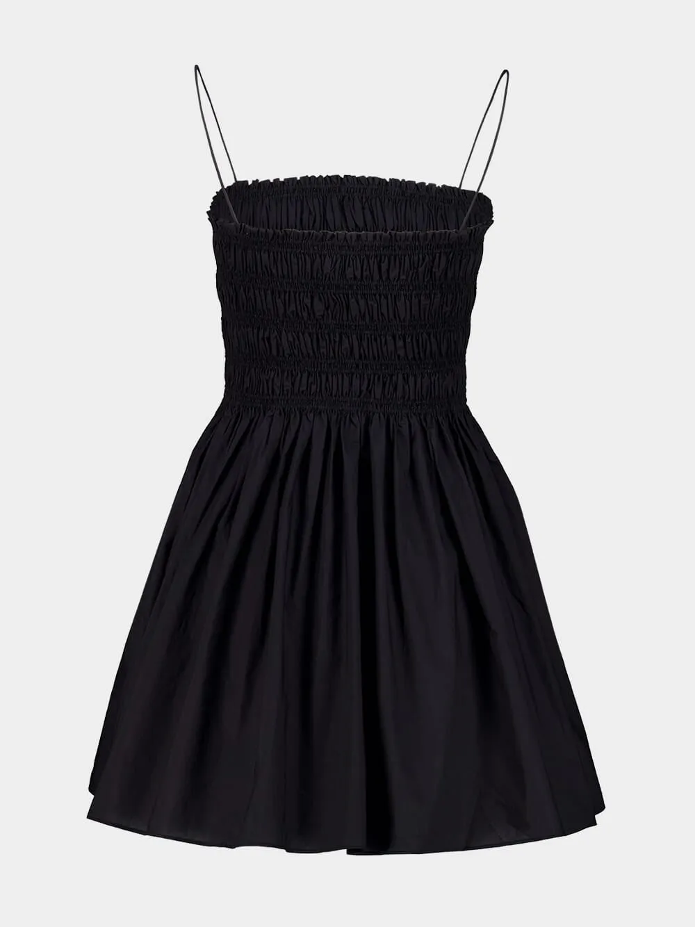 Black Shirred Bodice Mini Dress sold by Fashion Clinic product image thumbnail 3