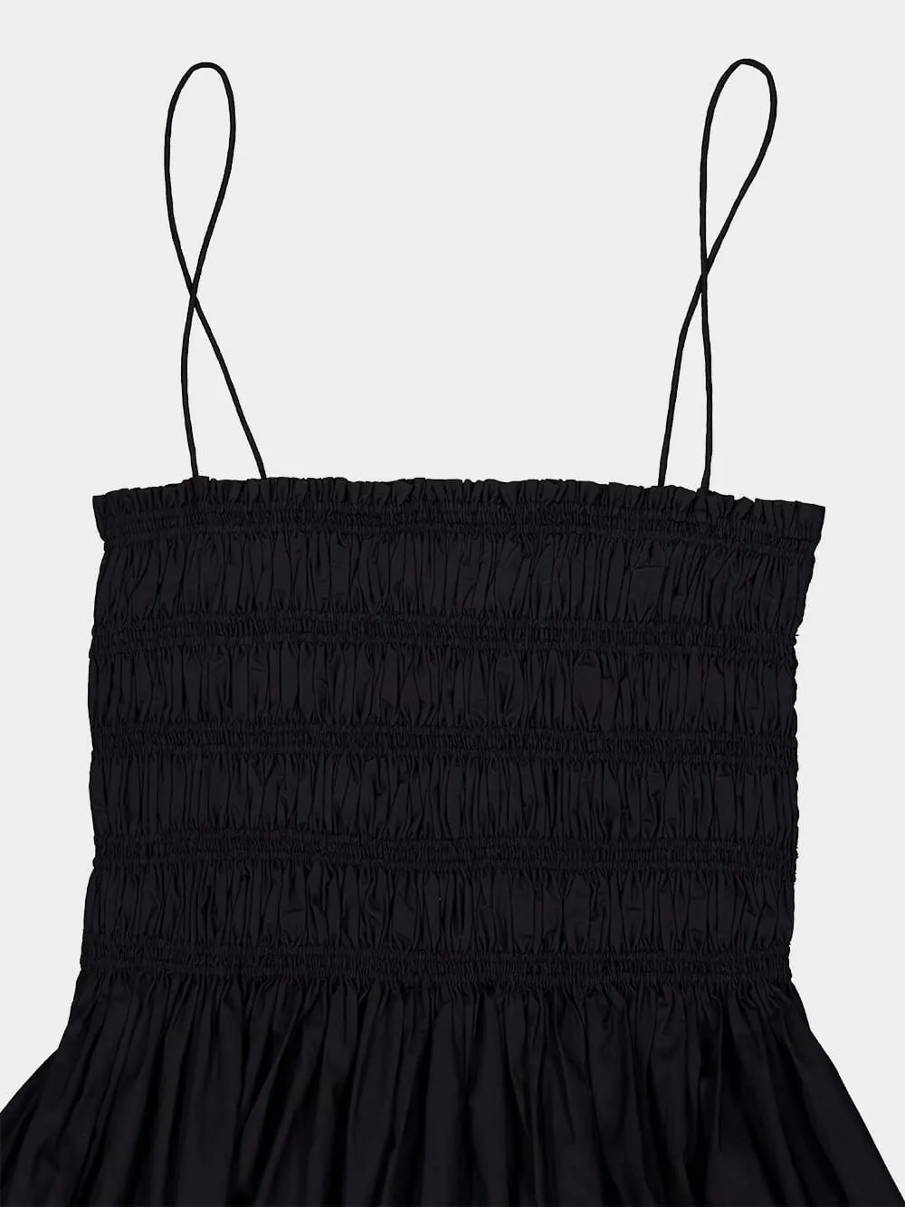 Black Shirred Bodice Mini Dress sold by Fashion Clinic product image thumbnail 5