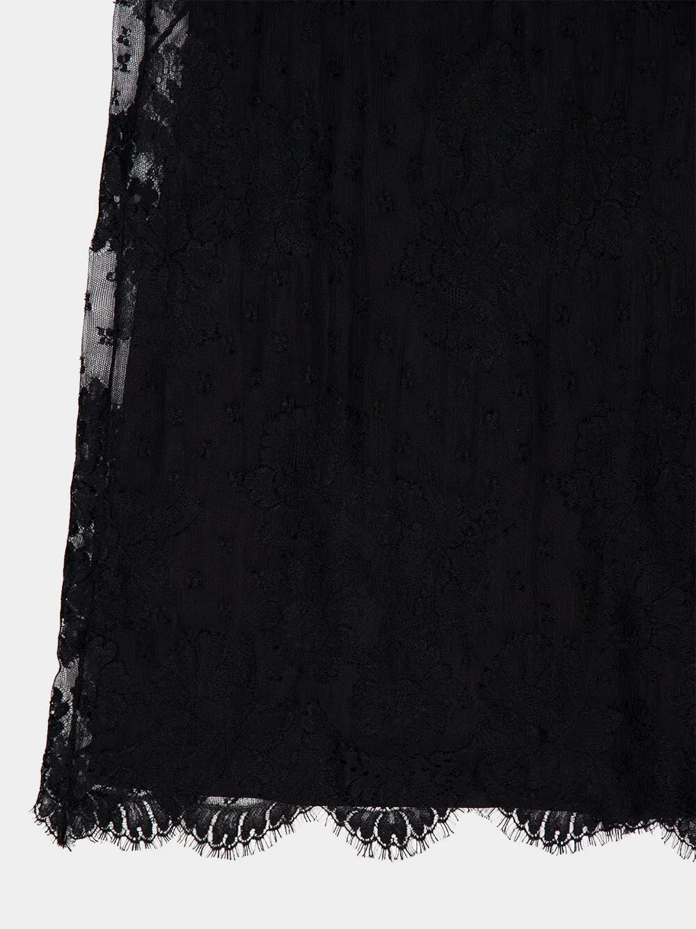 Black High Neck Lace Mini Dress sold by Fashion Clinic product image thumbnail 4