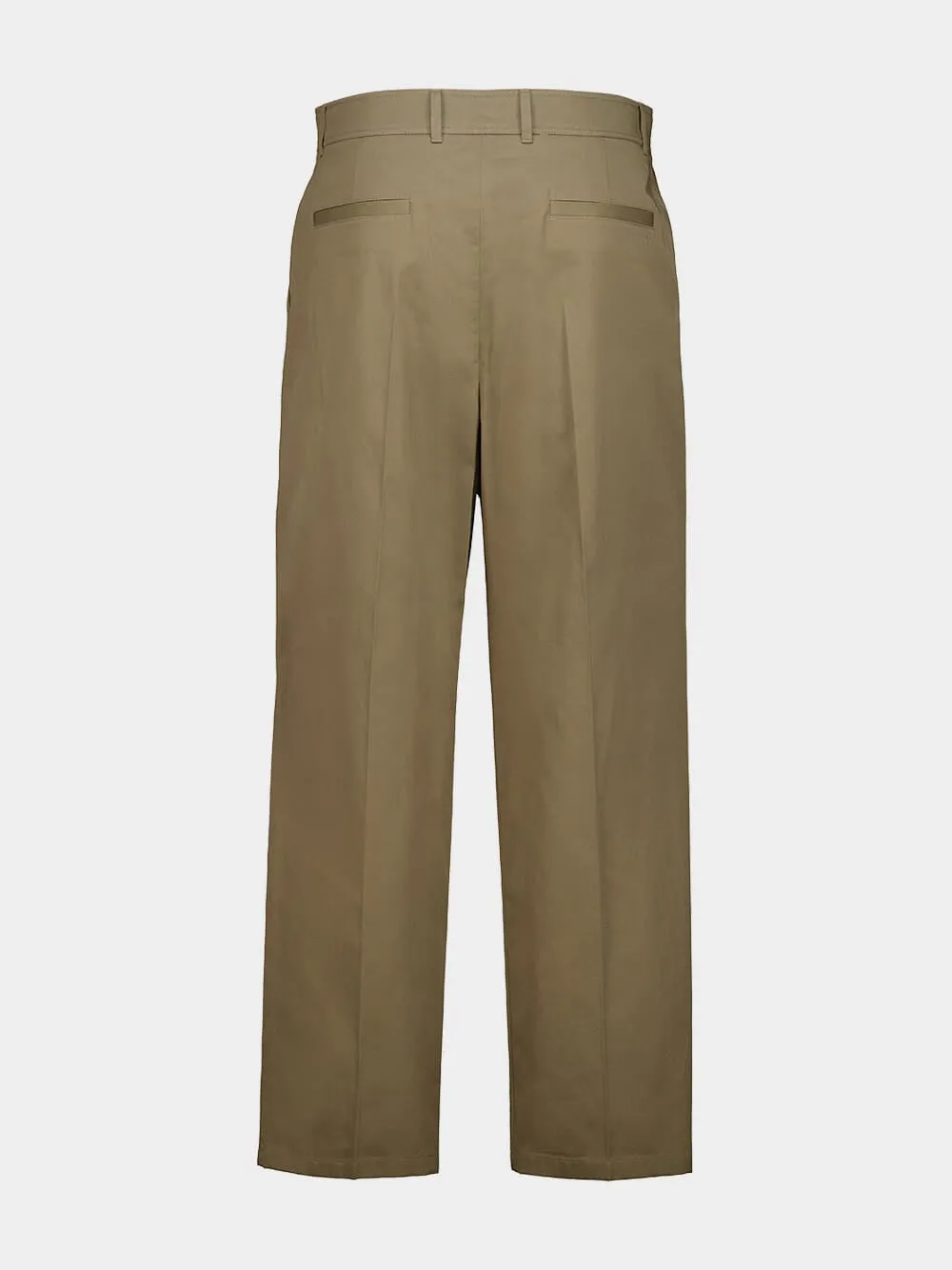 Beige Cotton Gabardine Chino Trousers sold by Fashion Clinic product image thumbnail 2